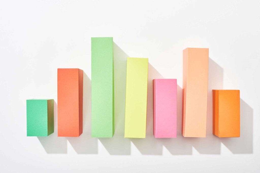 Statistics for University Students 1 statistics for university bar chart in different colors
