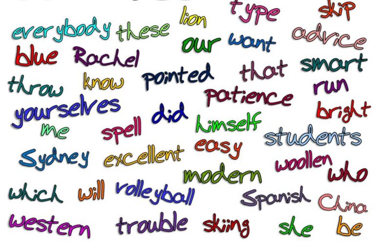 40 parts of speech, nouns, pronouns, verbs and adjectives