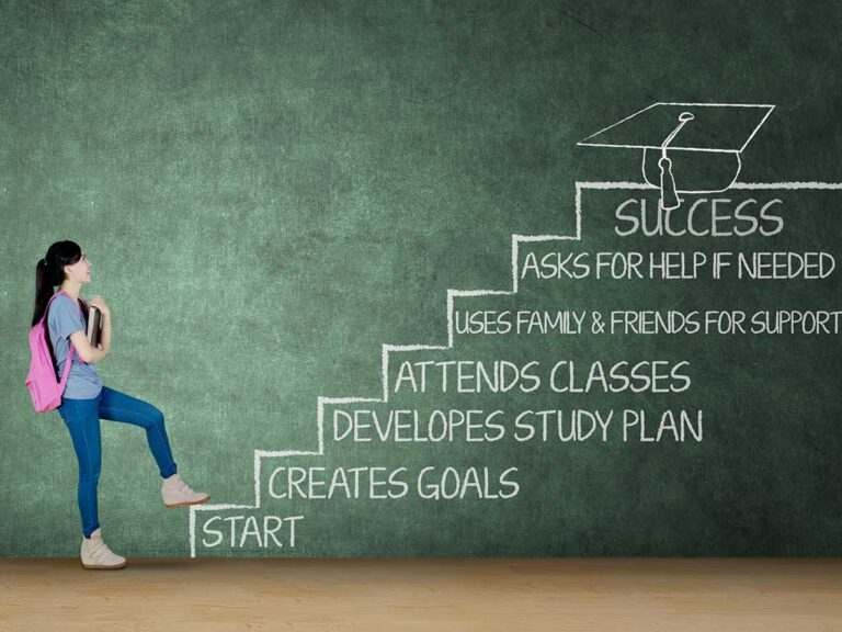 differences between school and university with students looking at steps to academic success