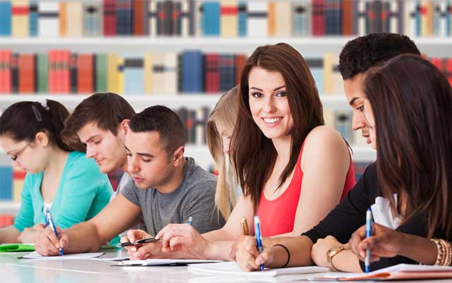 happy digital sat student answering grammar boundaries questions
