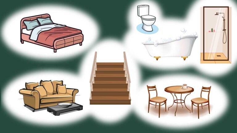 items in the house in english in thai