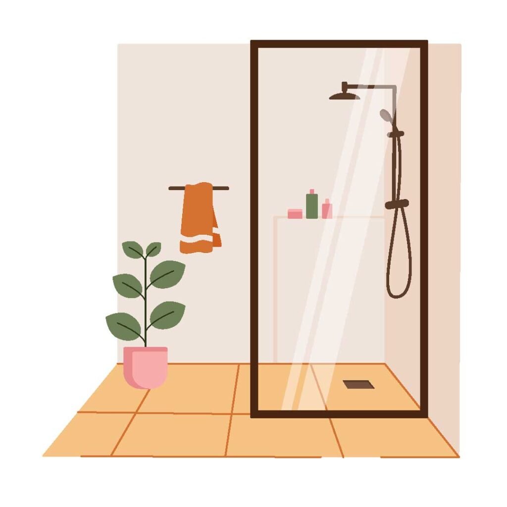 shower item in the house in english and thai