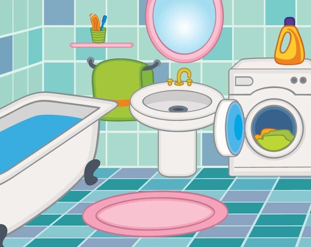 bathroom items in english and thai