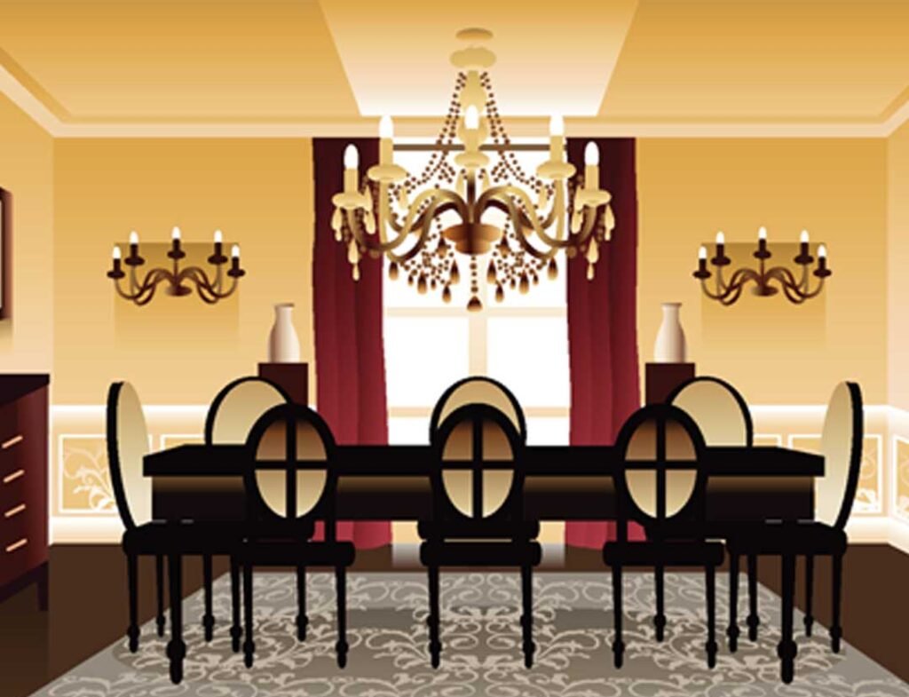 dinner room in english and thai