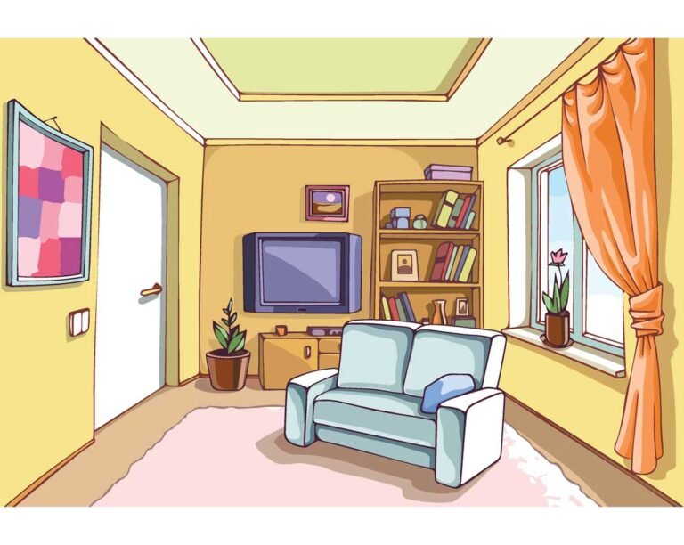 living room items in english and thai