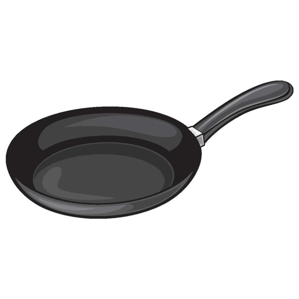 frying pan is a kitchen item in english and thai,