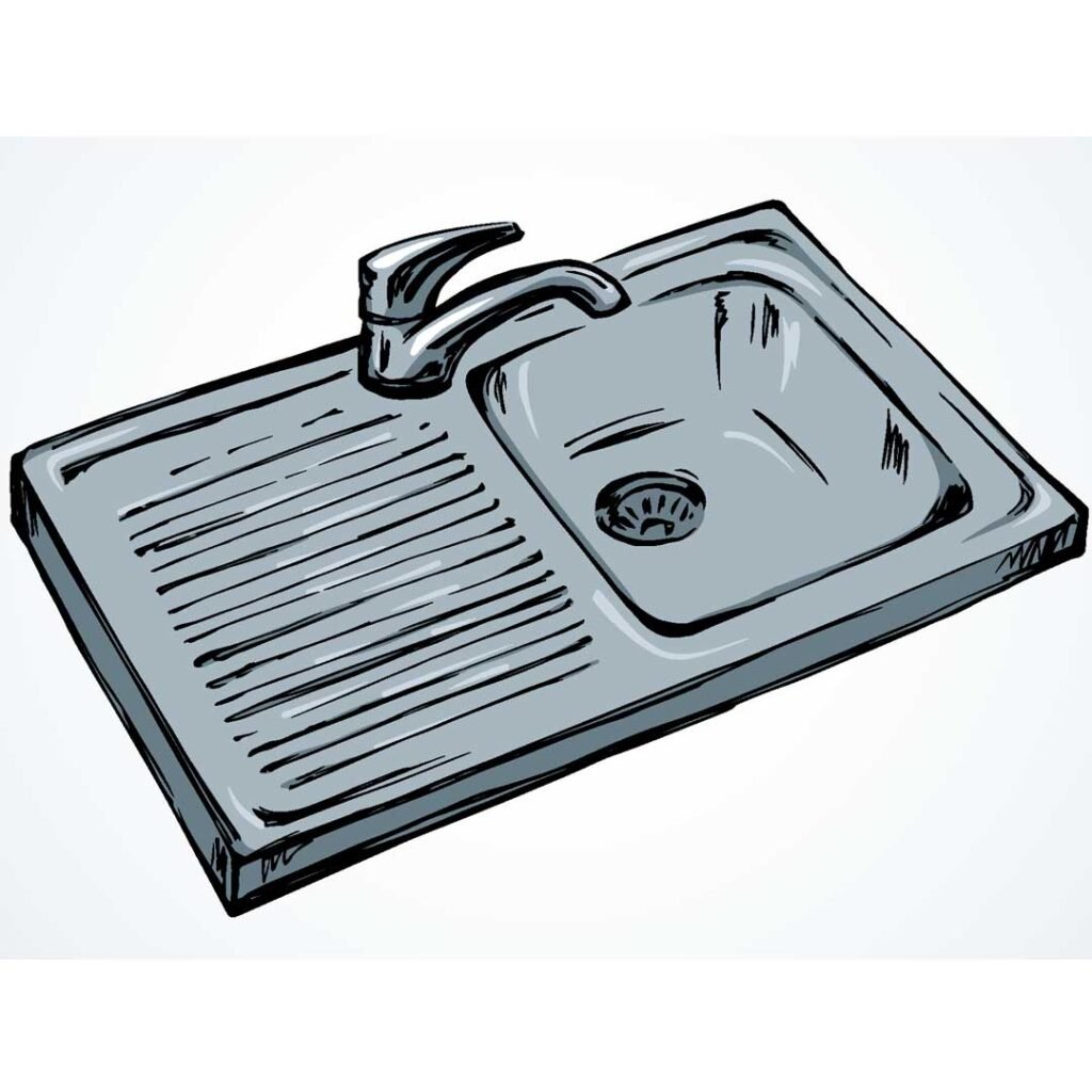 sink is a kitchen item in english and thai,