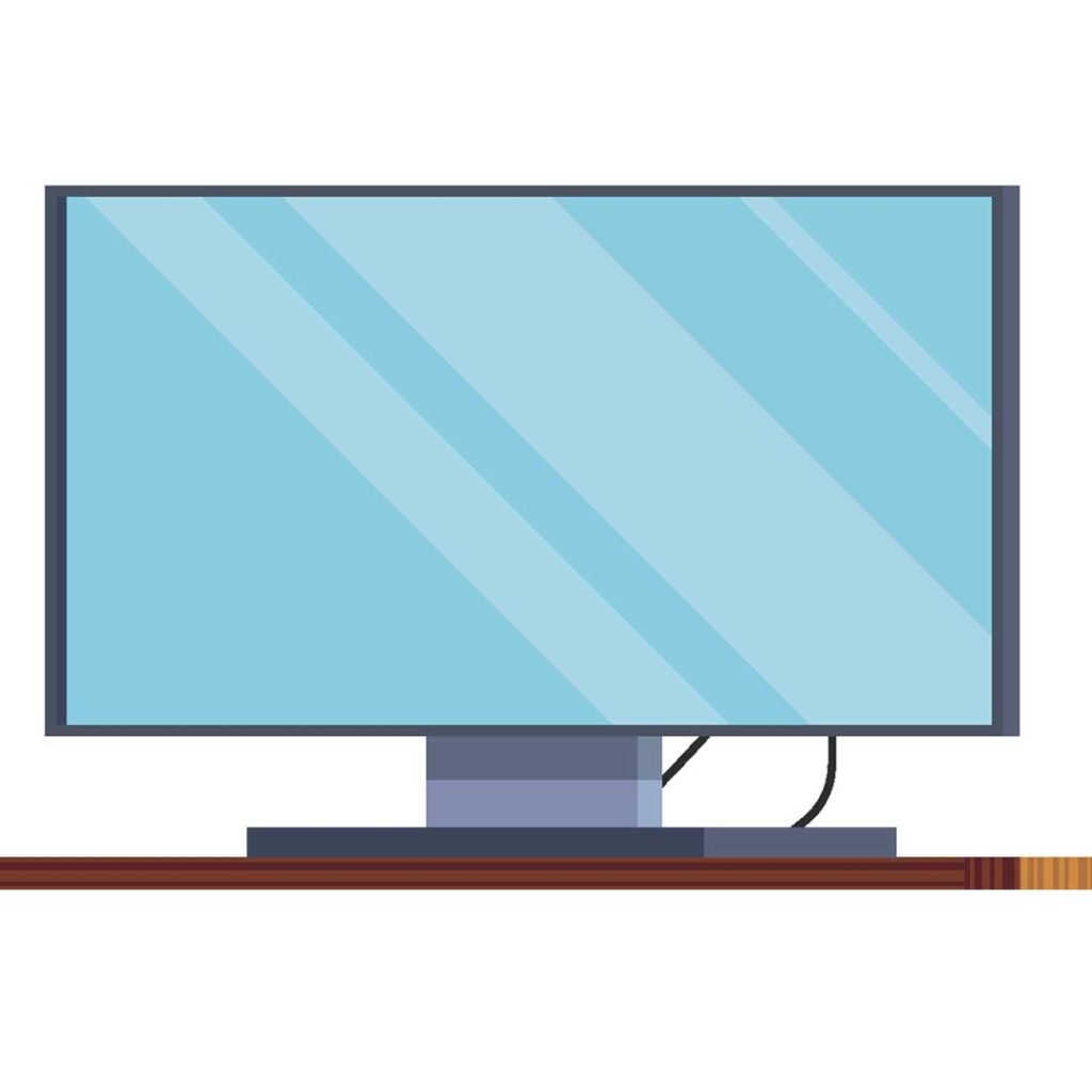 television is a living room item in english and thai