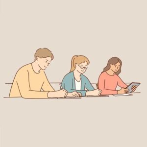 ap csp exam students studying together