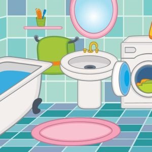 bathroom items in english and thai