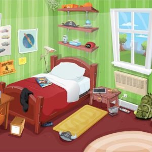 bedroom items in english and thai