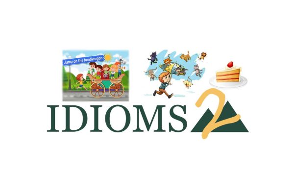 fun idioms exercises with raining cats and dogs, and piece of cake