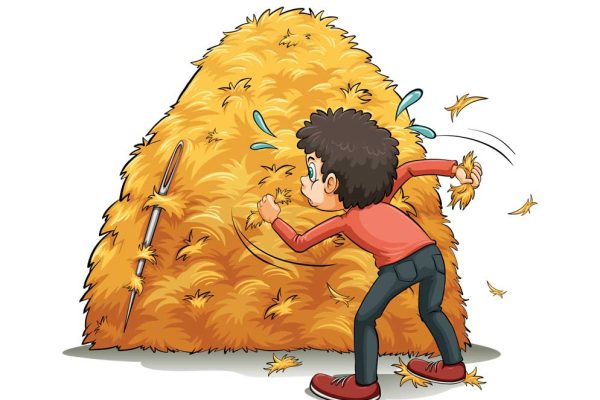 plant and trees idioms looking for a needle in a haystack